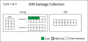 Live objects into survivor 1